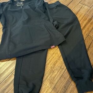 Black Women's Scrub Set